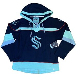 NHL Seattle Kraken M Medium Mens Lacer Hoodie Multi-Colored Official Repreve